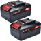 Batteria di ricambio per Einhell 18 V, compatibile con utensili elettrici cordless Einhell Tools X-Change 4511396 4511437neu PXBP-600 PX-BAT52 (4000 mAh, confezione da 2)