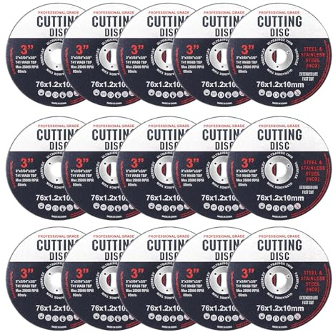 15 Stück Trennscheiben, 76 mm Trennscheibe Dünn Flexscheibe Gerade, Metal Cutting Disc Winkelschleiferscheiben für Metall, Schleifscheiben, Trennscheiben zum Schneiden von Metall, Holz