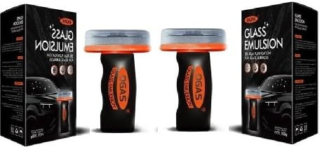 OGAS Hand-Held Glass Emulsion Cleaner 2-Pack 100ml Each – Oil Film & Fingerprint Remover for Windows, Mirrors, Glass Surfaces – Portable, Eco-Friendly Cleaning Tool