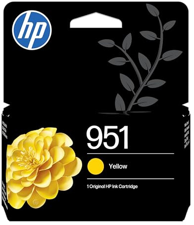 HP 951 Gelb, Original Druckerpatrone | Tinte für HP OfficeJet Pro 250dw, 270dw, 8100, 8600, ~535 Seiten (CN052AE)