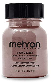 Mehron make-up Liquid Latex - Dark Flesh (30 ml)