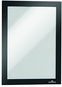 Durable Info-Rahmen Duraframe (A5, selbstklebend mit Magnetverschluss) 1 Stück, schwarz, 489801
