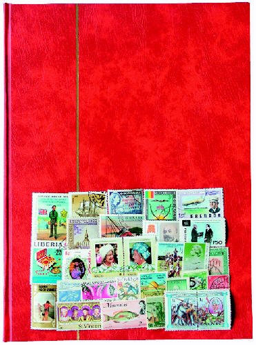 Goldhahn 200 Marken aus 200 Ländern plus A4 Album - Briefmarken für Sammler