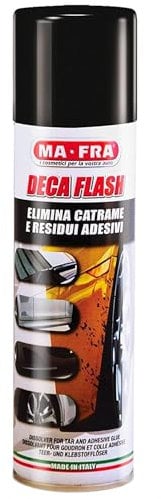 Ma-Fra, Decaflash, Spray Elimina Catrame, Colla e Residui Adesivi, Sicuro su Ogni Carrozzeria, 250ml