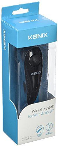Konix Funda protectora para mandos de Wii y Wii U, de goma, negra