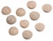 Rayher Hobby 6254500 Lot de 10 Demi-sphères en Bois Brut Non perforées, 20 mm