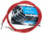 eXODA Batteriekabel 16 mm² 1,8m Kabelschuhe M6 und M10 Rot