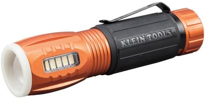 LED Flashlight and Worklight, Durable Waterproof, Hands-free Magnetic Includes Batteries Klein Tools 56028
