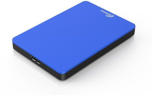 Sonnics, Externe Festplatte, tragbar, USB 3.0, Super-Speed-Übertragungsgeschwindigkeit, für Windows-PC/Apple Mac/Smart-TV/Xbox One/Android-TV-Box, FAT32, Schwarz blau 160 GB