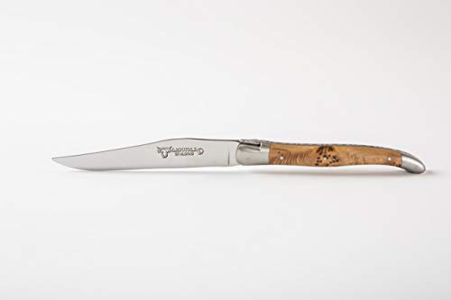 Laguiole en Aubrac Steakmesser Wacholder | Original aus Frankreich mit Zertifikat