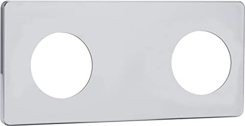 FIXSYSTEM Cache finition chromée pour Platine de Sortie de Cloison Douche/Baignoire