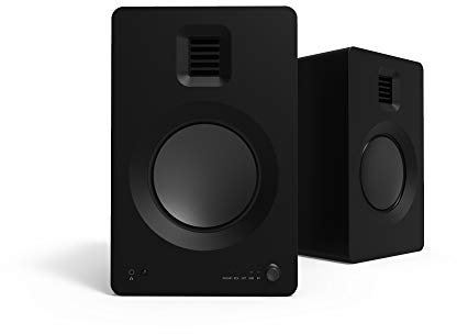 Kanto TUK Powered Bookshelf Speakers with Bluetooth® 4.2 with Qualcomm® aptX™, Phono Pre-Amp (Matte Black)