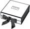 JiaWei Geschenkbox (Stil-1) 38,5 x 35 x 12,8 cm Extra Groß, Geschenkkarton mit Magnetisch Deckel und Schleife, Grußkarten & Seidenpapier - Weiß