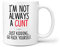 TeHe Gifts Funny Cunt Gift Mug for Him Her Office Birthday Christmas Office Work I'm Not Always A C*nt Just Kidding Go F*ck Yourself