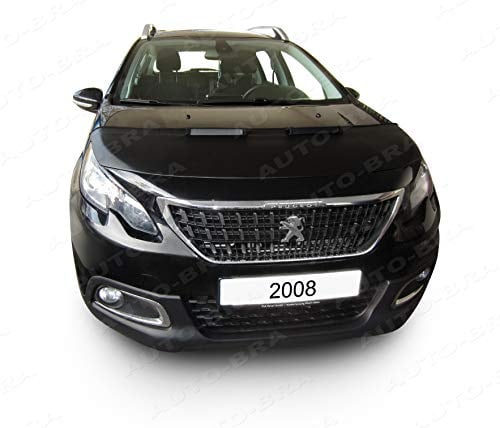 AB3-00459 Auto Bra kompatibel mit Peugeot 2008 Bj. 2017-2019 Haubenbra Steinschlagschutz Tuning Bonnet Bra