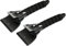 omitium Rascadores de Hielo, 2pcs Parabrisas de Coche Pala de Nieve Portátil Nieve Herramienta de Eliminación para Coche para Parabrisas de Coche y Ventanas-Negro