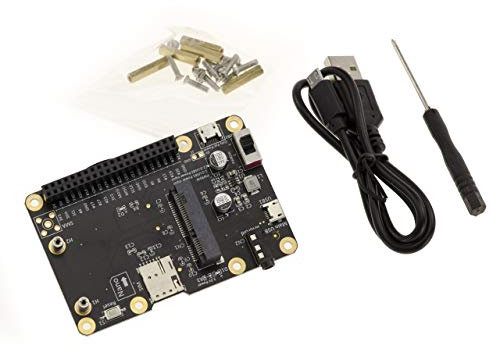KALEA-INFORMATIQUE 3G 4G LTE Hat pour Raspberry Pi, Samsung ARTIK, Latte Panda ou ASUS Tinker. pour modules MiniPCIe, avec Emplacement Nano SIM.