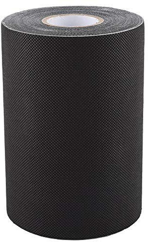 Jenngaoo Kunstrasen Klebeband, Naht Selbstklebendes Synthetisches Nahtband Kunstrasenband zum Verbinden, Fixieren Grüner Rasenmatten Teppich, Verbinden von Kunstrasen Teppich - Schwarz, 15cm x 10m