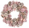 Sparkling Pink Wreath Large Front Door Wall Hanging Pine Cone Winter Garland Ornament Spring Summer Decoration