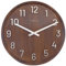 NeXtime Große Wanduhr, 50 cm, Walnuss-Holz, Metall, Precious
