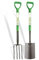 BONAFIDE Stainless Steel Garden Spade And Fork Set, Gardening Spades And Gardening Fork, Digging Spade & Garden Fork Set 2 PCS, 4-Tine, D-Handle.(Spade & Fork)