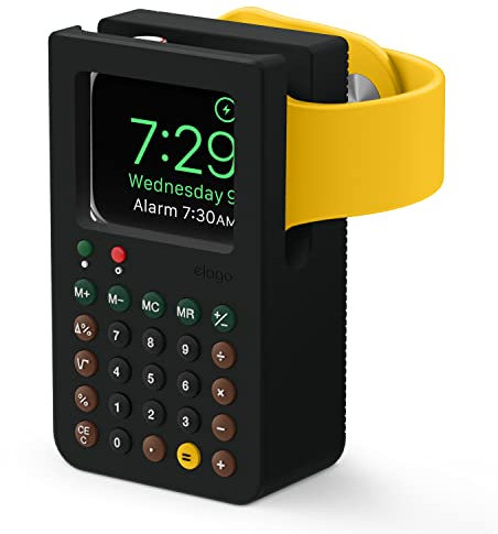 elago W8 Soporte de Carga Compatible con Apple Watch Series 11/10/9/8/7/6/5/4/3/2/1/SE3/SE2/SE (46mm 45mm 44mm 42mm 41mm 40mm 38mm) - Modo Soporte Nocturno, Base de Carga