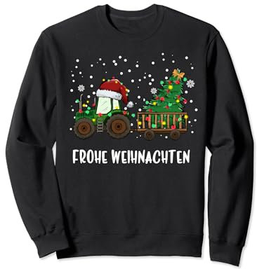 Frohe Weihnachten - Traktor Trecker Winter Bauer Landwirt Sweatshirt