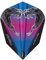 RED DRAGON Peter Wright V-Standard Snake Schwarz Transparent Dart-Flüge - 3 Sätze pro Packung (insgesamt 9 Dart-Flüge)