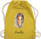 Turnbeutel Rucksack - Pferd - Pferde Geschenk I Pferdekopf Pferde Mädchen - Unisize - Gelb - kindergarten geschenke für kinder reit tasche kita pferdemädchen pferdetasche reiten sachen