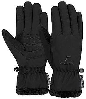 Reusch Daily Lady STORMBLOXX warme, windabweisende, Wasserabweisende und extra atmungsaktive Outdoorhandschuhe Sporthandschuhe Damen für Outdoor-Aktivitäten, schwarz, 7,5