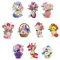 Ideen mit Herz 3-D Motive, ausgestanzt, ca. 7-10 cm, 10 Stück im Beutel | Bilder zum Basteln & Dekorieren | Grußkarten selber machen | Bildmotive für Scrapbooking & DIY-Deko (Blumen Deko)