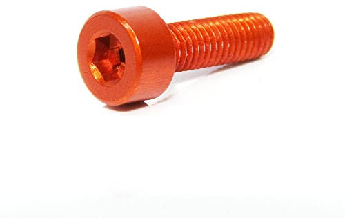 15stk M3×16mm 【Orange】 Aluminiumlegierung 7075 Hex Bolt Sockel Head Cap Schrauben