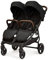 Ickle Bubba Venus Doppel kinderwagen - geeignet von Geburt bis 15 kg (ca. 3 Jahre), leichter, faltbarer Zwillingskinderwagen mit Regenschutz (Schwarz)