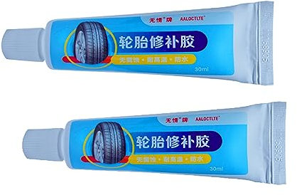 tongfeng Reifenreparatur Kleber - Wasserfest Reifenkleber - Reifen Dichtung Schutz Einstichabdichtmittel Kleber - Professioneller Stark Haftender Reifenkleber - Alleskleber Gummi Reparatur