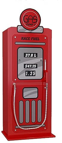 möbelando Wäscheschrank >Autobett< in Rot aus MDF - 50x141x40cm (BxHxT)