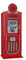 möbelando Wäscheschrank >Autobett< in Rot aus MDF - 50x141x40cm (BxHxT)