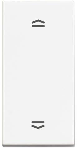 Pulsador dobleestrecho para persianasBTICINO RW4037N Classia1 modulo Blanco