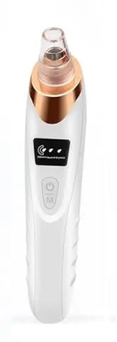 Aspirateur à points noirs pour le visage avec 5 têtes interchangeables, élimine les impuretés et l'excès de sébum.