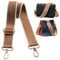 Navaris Handtaschengurt 75-138cm - Tragegurt für Handtasche - Taschengurt zum Wechseln - Taschenriemen - Handtaschen Gurt Trageriemen - Schultergurt für Taschen in Braun Streifen