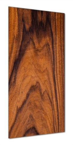 Wallario Selbstklebende Duschrückwand 90 x 180 cm mit Motiv Holzmuster - Oberfläche mit Holzmaserung IV - Wandverkleidung Fließenersatz mit Hochglanzlaminat in Glasoptik