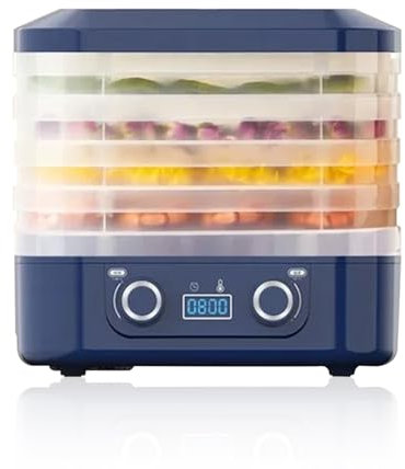 5 Tray Food Dehydrator Fruit Dryer Machine with Adjustable Temperature Timer, Electric Food Dehydrator Fruit Dryer Meat Vegetables Beef Preserver Machine Beaf Jerk and any other homemade food