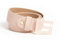 GUESS Women's Belt Albero Large Buckle with Logo, Nude Pink XS