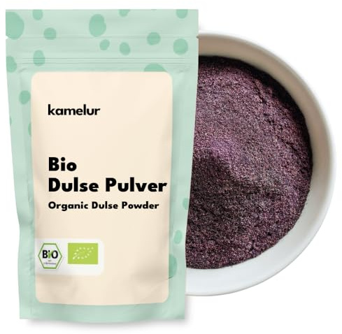 Kamelur Dulse Pulver Bio 1kg - Palmaria Palmata - Lappentang - Rotalge - Dulsepulver ohne Zusätze -
