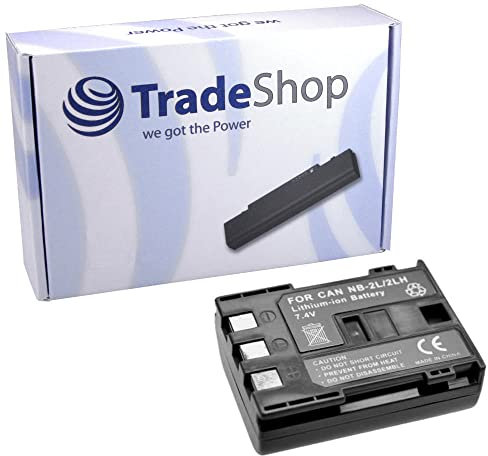 Trade-Shop Li-Ion Ersatz-Akku 7,4V / 1200mAh kompatibel mit Canon HV-30 HG-10 Optura 50 60 1018 ZR100 ZR200 ZR300 ZR400 ZR-100 ZR-200 ZR-300