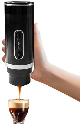 Cafetera Portátil, Máquina De Café Expreso De Viaje Con Calefacción De 3-4 Minutos, Batería Recargable De Presión De 15 Bares Para Calentar Agua Para Acampar, El Hogar Y La Oficina