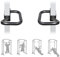 DJFYVKKIO Set of 2 Dip Bar Attachments, Solid Steel J Hooks for 2'' x 2'' Tube Power Cage with 1'' Hole Squat Rack Attachment, J-Hook Barbell Holder for Power Rack, Multicolor