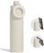 Well & Body Botella Magnética Magnet’O 750 mL | Botella para teléfono compatible con MagSafe de acero inoxidable, ángulo ajustable, sin BPA e isotérmica | Botella trípode selfie Fitness [CREMA]