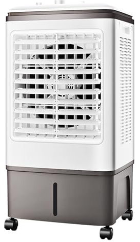 WPWSDWMX Enfriador de Aire Portatil de 78,5cm con Tanque de Agua de 17L, 3 Velocidades, Climatizador con 2 Paquetes de Hielo, 50 dB, Aire Acondicionado para Exteriores, Interiores y Garajes