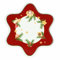 THUN, Plato con forma de estrella de porcelana, colección sorpresas de Navidad, plato de colección, regalo de Navidad, diámetro 30 cm