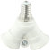 Convertisseur de douille E14 réglable pour installation à double ampoule, parfait pour différents besoins d'éclairage et scénarios